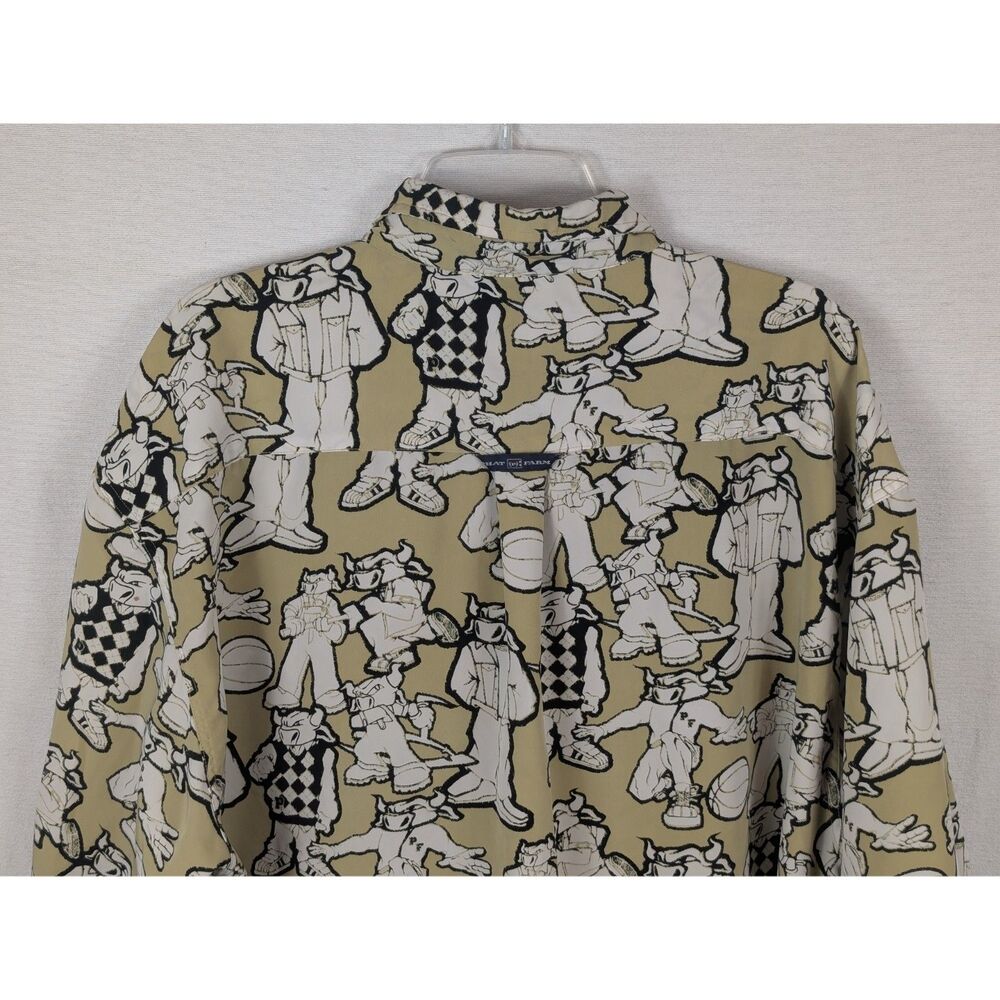 Vintage Phat Farm All Over Bull Print Short Sleeve Shirt Men's Size XXL/2XL - Picture 11 of 14